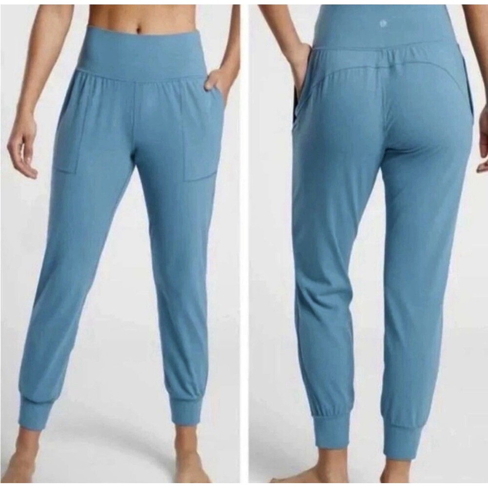 Athleta Salutation High Rise Jogger in Powervita Size XSP Turquoise Blue